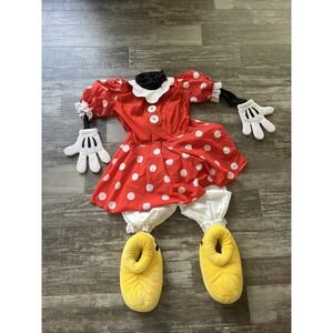 Vintage Disney Minnie Mouse Costume Cosplay‎ Mascot Womens Costume Made USA 80s